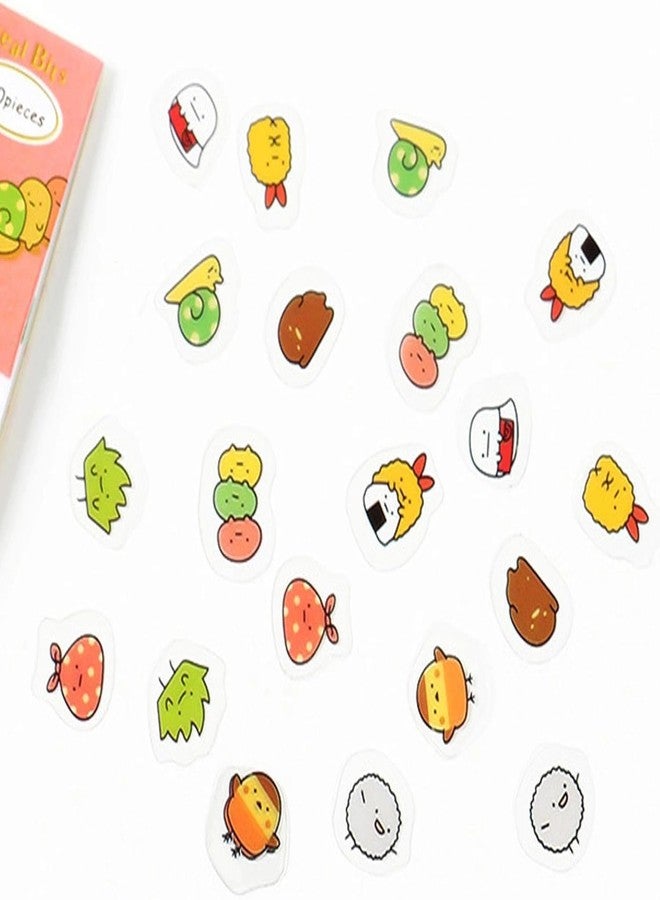 Kryoflare 80Pcs Stationery Stickers, Kawaii Cat and Bear Designs, Decorative Stickers for Diary and Scrapbooking - Image 3